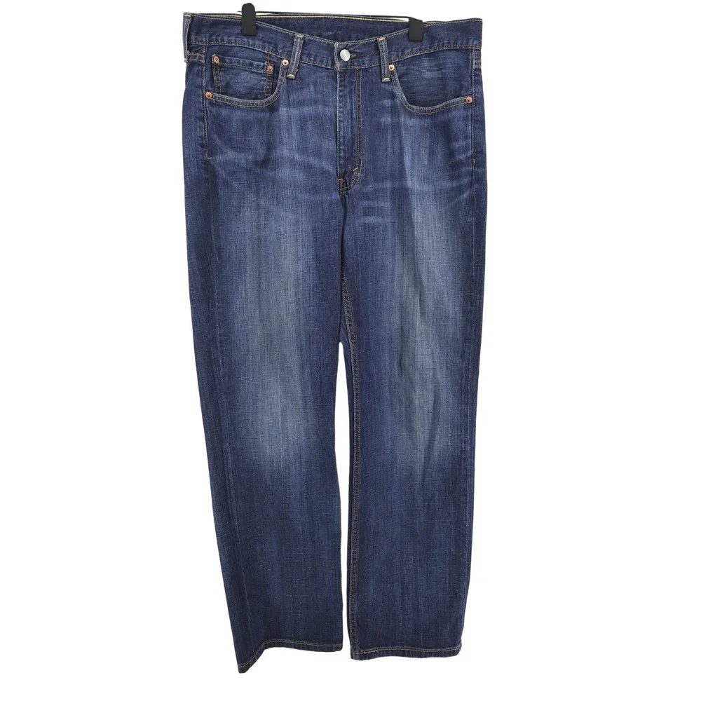 Levi's 514 Straight Fit Jeans Blue Mens 36x30 100% Cotton Denim